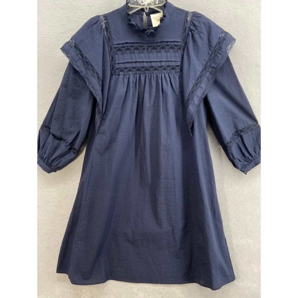 MAEVE‎ Anthropologie Dress Sz 0 Fleetwood Ruffle Peasant Cottagecore Prairie - Picture 4 of 16